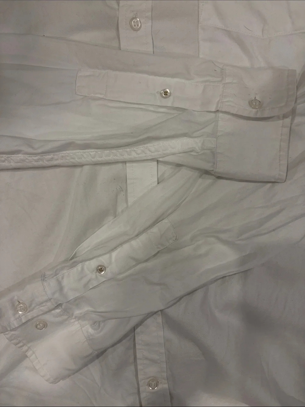 Banana Republic Classic Men's White Oxford Slim Button-Down Shirt